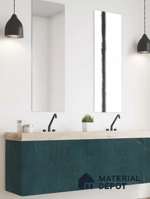 Marble Fluted LM 23739 8 ft x 4 ft High Gloss Finish Acrylic Laminate - 3 mm | Suitable for TV Unit,Wardrobe, Kitchen Cabinets
