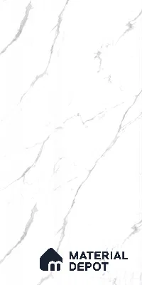 White Marble Look LM 03865 8 ft x 4 ft High Gloss Finish Decorative Laminate - 1 mm | Suitable for TV Unit, Wardrobe, Kitchen Cabinets