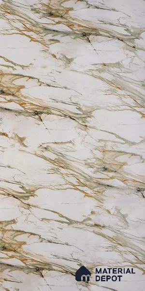 Beige Marble Look LM 20114 8 ft x 4 ft Glossy Finish Decorative Laminate - 1 mm | Suitable for TV Unit, Wardrobe, Kitchen Cabinets