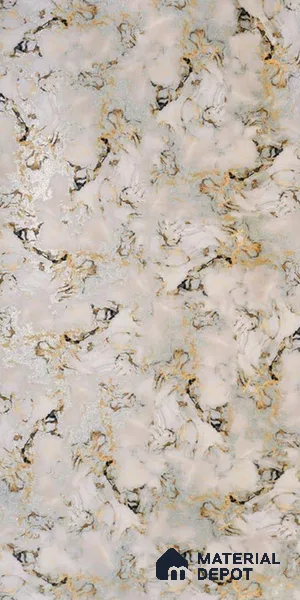 Beige Marble Look LM 20118 8 ft x 4 ft Glossy Finish Decorative Laminate - 1 mm | Suitable for TV Unit, Wardrobe, Kitchen Cabinets