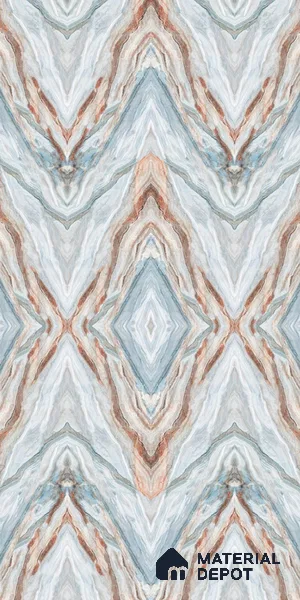 Beige Marble Look LM 20131 8 ft x 4 ft Glossy Finish Decorative Laminate - 1 mm | Suitable for TV Unit, Wardrobe, Kitchen Cabinets
