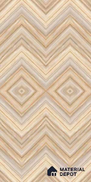 Brown Marble Look LM 20134 8 ft x 4 ft Glossy Finish Decorative Laminate - 1 mm | Suitable for TV Unit, Wardrobe, Kitchen Cabinets