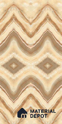 Brown Marble Look LM 20137 8 ft x 4 ft Glossy Finish Decorative Laminate - 1 mm | Suitable for TV Unit, Wardrobe, Kitchen Cabinets