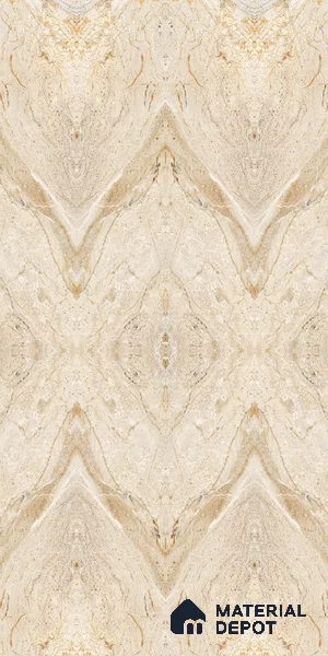 Brown Marble Look LM 20138 8 ft x 4 ft Glossy Finish Decorative Laminate - 1 mm | Suitable for TV Unit, Wardrobe, Kitchen Cabinets