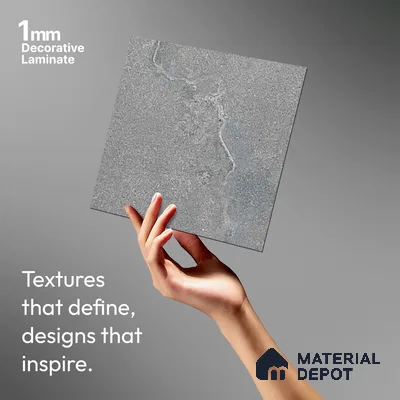 Stone Look LM 03778 8 ft x 4 ft Matte Finish Decorative Laminate - 1 mm | Suitable for TV Unit, Wardrobe, Kitchen Cabinets