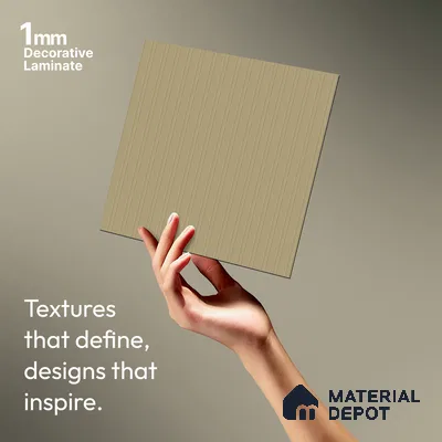 Patterned Look LM 03811 8 ft x 4 ft Texture Finish Decorative Laminate - 1 mm | Suitable for Bedroom, TV Unit, Wardrobe