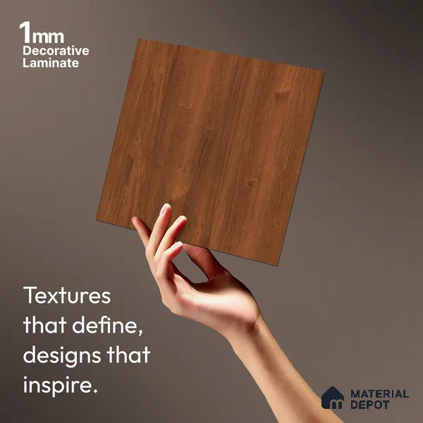Wooden Fluted LM 03821 8 ft x 4 ft Texture Finish Decorative Laminate - 1 mm | Suitable for TV Unit,Wardrobe, Kitchen Cabinets