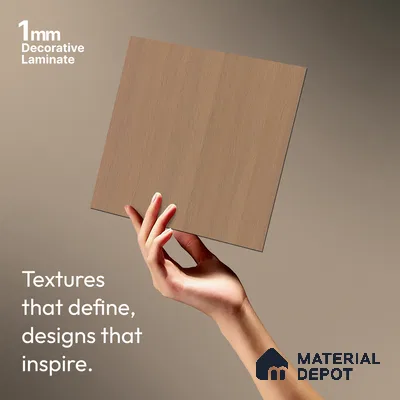 Wooden Look LM 03831 Mirage Embrace 8 ft x 4 ft Texture Finish Decorative Laminate - 1 mm | Suitable for TV Unit, Wardrobe, Kitchen Cabinets