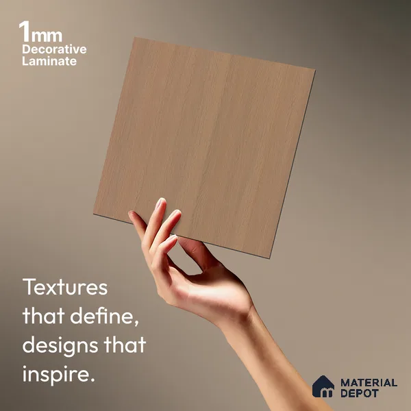 Wooden Look LM 03831 Mirage Embrace 8 ft x 4 ft Texture Finish Decorative Laminate - 1 mm | Suitable for TV Unit, Wardrobe, Kitchen Cabinets