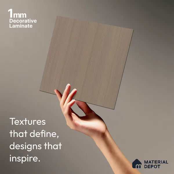 Wooden Look LM 03833 Velvet Embrance 8 ft x 4 ft Texture Finish Decorative Laminate - 1 mm | Suitable for TV Unit, Wardrobe, Kitchen Cabinets