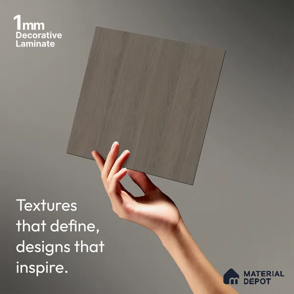 Wooden Look LM 03836 Mocha Timber 8 ft x 4 ft Texture Finish Decorative Laminate - 1 mm | Suitable for TV Unit, Wardrobe, Kitchen Cabinets
