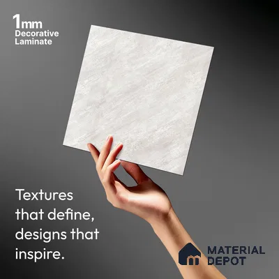 Beige Marble Look LM 03838 8 ft x 4 ft Texture Finish Decorative Laminate - 1 mm | Suitable for TV Unit, Wardrobe, Kitchen Cabinets