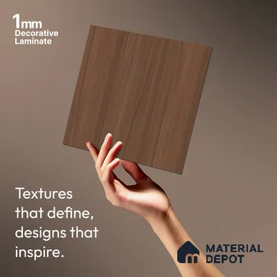 Wooden Look LM 03862 Sap Veneer 8 ft x 4 ft Texture Finish Decorative Laminate - 1 mm | Suitable for TV Unit, Wardrobe, Kitchen Cabinets
