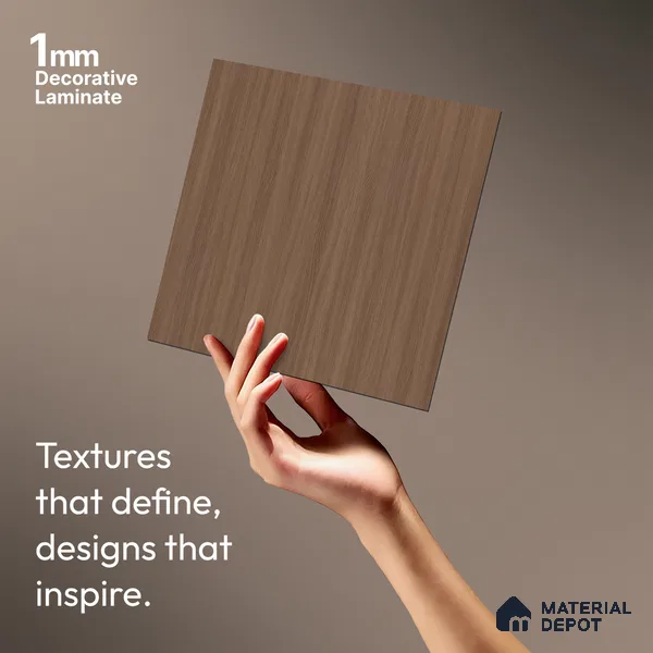 Wooden Look LM 03902 Canyon Brown 8 ft x 4 ft Texture Finish Decorative Laminate - 1 mm | Suitable for TV Unit, Wardrobe, Kitchen Cabinets
