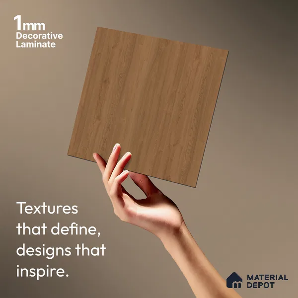 Wooden Look LM 03906 Montana 8 ft x 4 ft Texture Finish Decorative Laminate - 1 mm | Suitable for TV Unit, Wardrobe, Kitchen Cabinets