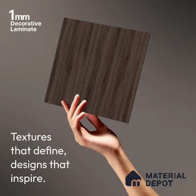 Wooden Look LM 03909 Loreal 8 ft x 4 ft Texture Finish Decorative Laminate - 1 mm | Suitable for TV Unit, Wardrobe, Kitchen Cabinets