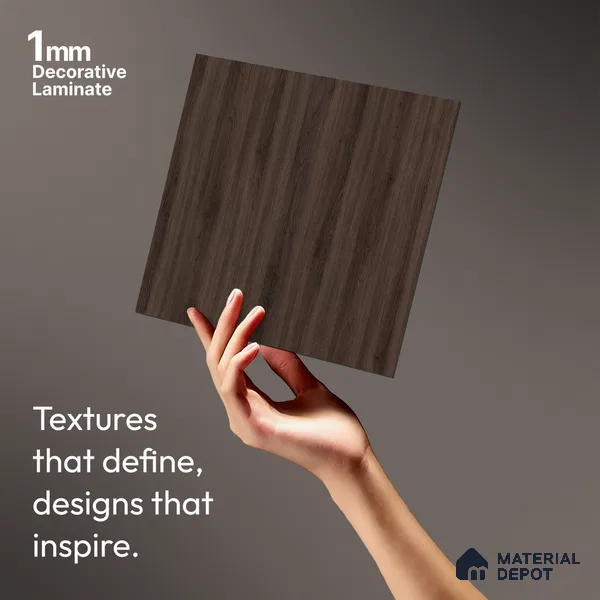 Wooden Look LM 03909 Loreal 8 ft x 4 ft Texture Finish Decorative Laminate - 1 mm | Suitable for TV Unit, Wardrobe, Kitchen Cabinets
