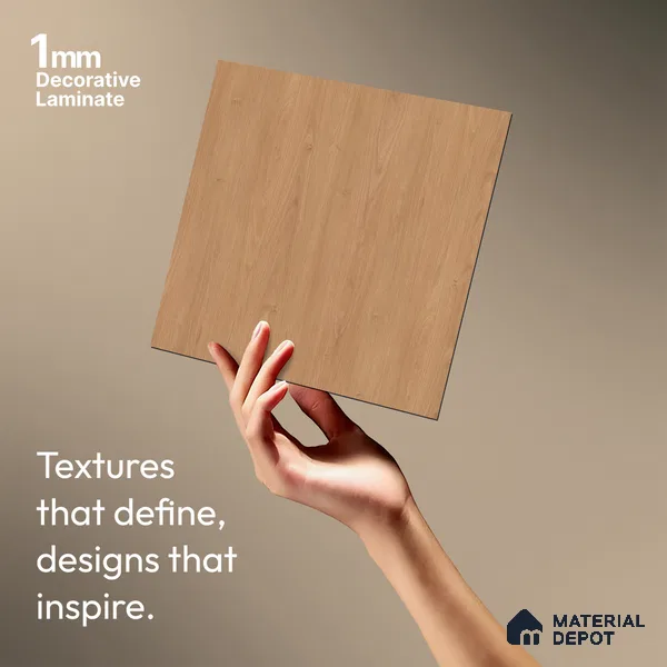 Wooden Look LM 03910 Classy Teak 8 ft x 4 ft Texture Finish Decorative Laminate - 1 mm | Suitable for TV Unit, Wardrobe, Kitchen Cabinets