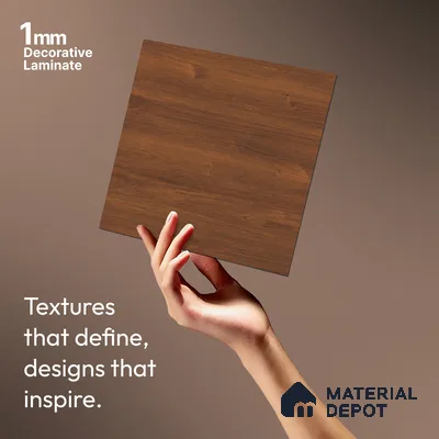 Wooden Look LM 03919 CF Verona Wood 8 ft x 4 ft Texture Finish Decorative Laminate - 1 mm | Suitable for TV Unit, Wardrobe, Kitchen Cabinets