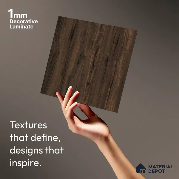Wooden Look LM 03923 Payne Birch 8 ft x 4 ft Texture Finish Decorative Laminate - 1 mm | Suitable for TV Unit, Wardrobe, Kitchen Cabinets