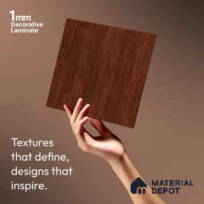 Wooden Look LM 03924 Inca Maple 8 ft x 4 ft Texture Finish Decorative Laminate - 1 mm | Suitable for TV Unit, Wardrobe, Kitchen Cabinets
