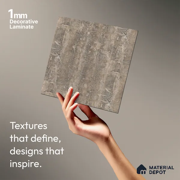 Stone Look LM 03948 8 ft x 4 ft Texture Finish Decorative Laminate - 1 mm | Suitable for TV Unit, Wardrobe, Kitchen Cabinets