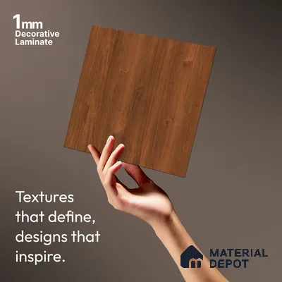 Wooden Look LM 03967 Verona Wood 8 ft x 4 ft Suede Finish Decorative Laminate - 1 mm | Suitable for TV Unit, Wardrobe, Kitchen Cabinets