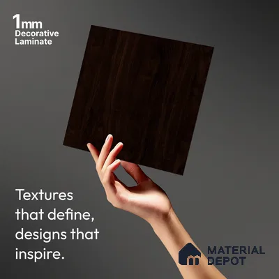 Wooden Look LM 03987 Celestina 8 ft x 4 ft Suede Finish Decorative Laminate - 1 mm | Suitable for TV Unit, Wardrobe, Kitchen Cabinets
