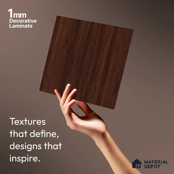 Wooden Look LM 03990 Grace Pine 8 ft x 4 ft Suede Finish Decorative Laminate - 1 mm | Suitable for TV Unit, Wardrobe, Kitchen Cabinets