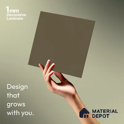 Brown Fabric Look LM 20095 8 ft x 4 ft Texture Finish Decorative Laminate - 1 mm | Suitable for TV Unit, Wardrobe, Kitchen Cabinets