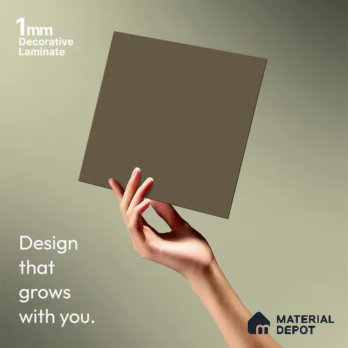 Brown Fabric Look LM 20095 8 ft x 4 ft Texture Finish Decorative Laminate - 1 mm | Suitable for TV Unit, Wardrobe, Kitchen Cabinets