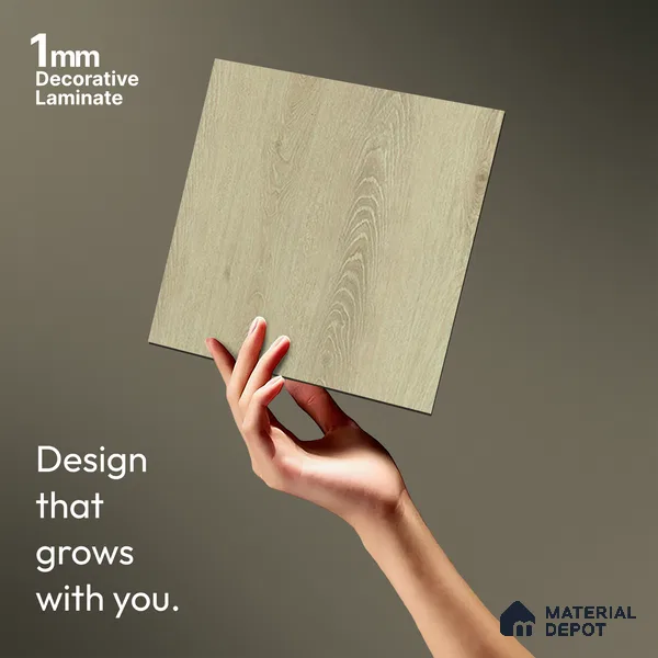 Wooden Look LM 20108 8 ft x 4 ft Texture Finish Decorative Laminate - 1 mm | Suitable for TV Unit, Wardrobe, Kitchen Cabinets