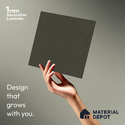 Deep Olive Beige Solid Colors Look LM 20127 8 ft x 4 ft Matte Finish Decorative Laminate - 1 mm | Suitable for Living Room, Kitchen, Office