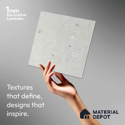 Stone Look LM 20983 8 ft x 4 ft Texture Finish Decorative Laminate - 1 mm | Suitable for TV Unit, Wardrobe, Kitchen Cabinets