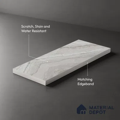 Stone Look LM 03770 8 ft x 4 ft Matte Finish Decorative Laminate - 1 mm | Suitable for TV Unit, Wardrobe, Kitchen Cabinets