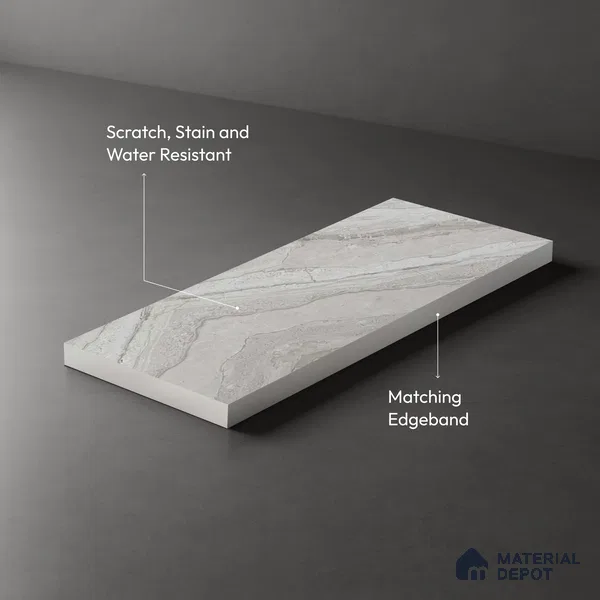 Stone Look LM 03770 8 ft x 4 ft Matte Finish Decorative Laminate - 1 mm | Suitable for TV Unit, Wardrobe, Kitchen Cabinets