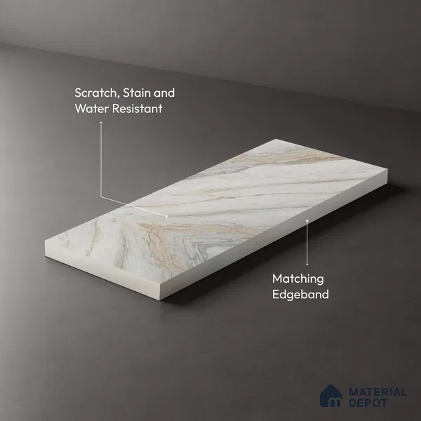 Stone Look LM 03771 8 ft x 4 ft Matte Finish Decorative Laminate - 1 mm | Suitable for TV Unit, Wardrobe, Kitchen Cabinets