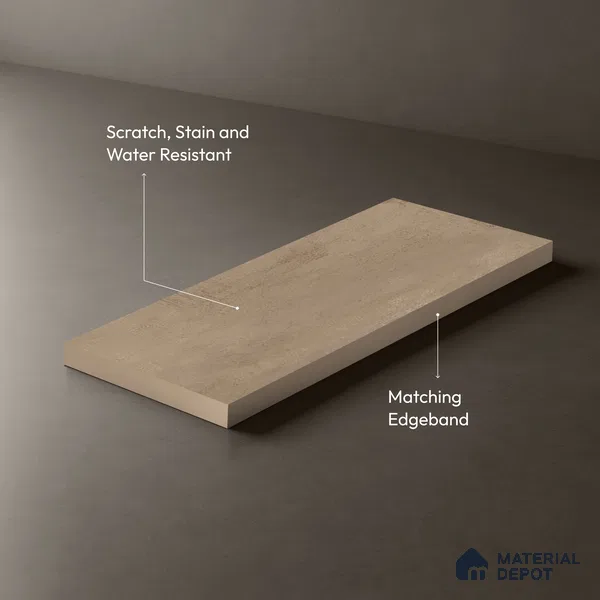 Stone Look LM 03777 8 ft x 4 ft Matte Finish Decorative Laminate - 1 mm | Suitable for TV Unit, Wardrobe, Kitchen Cabinets
