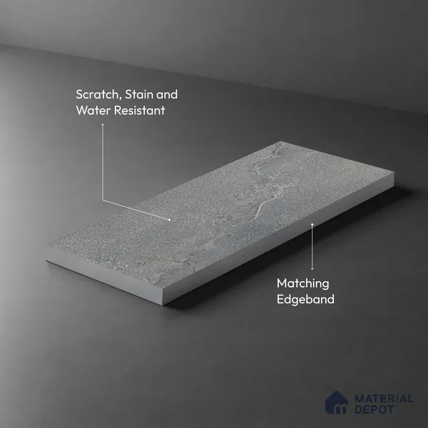 Stone Look LM 03778 8 ft x 4 ft Matte Finish Decorative Laminate - 1 mm | Suitable for TV Unit, Wardrobe, Kitchen Cabinets