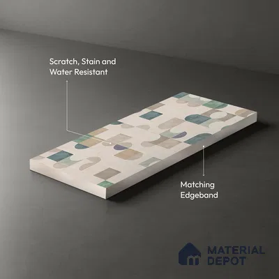 Patterned Look LM 03780 8 ft x 4 ft Texture Finish Decorative Laminate - 1 mm | Suitable for Bedroom, TV Unit, Wardrobe