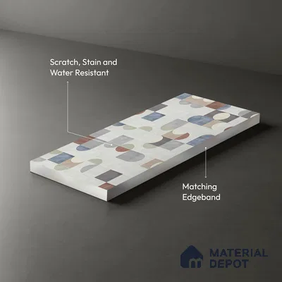 Patterned Look LM 03781 8 ft x 4 ft Texture Finish Decorative Laminate - 1 mm | Suitable for Bedroom, TV Unit, Wardrobe