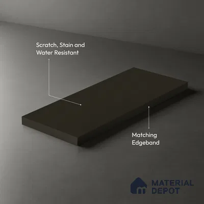 Grey Textured Solid Look LM 03813 8 ft x 4 ft Texture Finish Decorative Laminate - 1 mm | Suitable for TV Unit, Wardrobe, Kitchen Cabinets