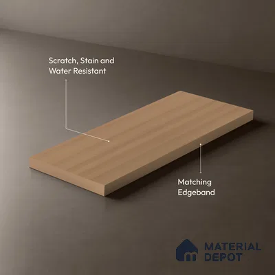 Wooden Look LM 03856 Akira 8 ft x 4 ft Texture Finish Decorative Laminate - 1 mm | Suitable for TV Unit, Wardrobe, Kitchen Cabinets