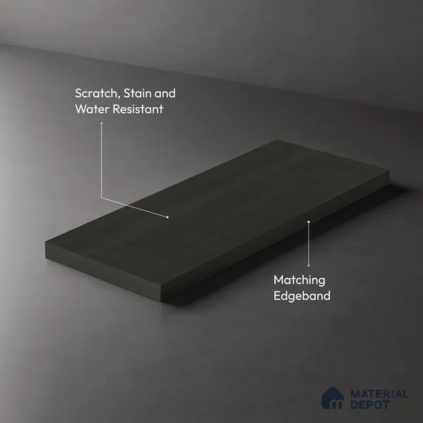 Wooden Look LM 03898 Sepia Dark 8 ft x 4 ft Texture Finish Decorative Laminate - 1 mm | Suitable for TV Unit, Wardrobe, Kitchen Cabinets
