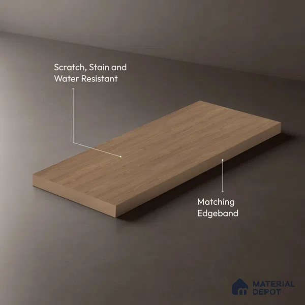 Wooden Look LM 03911 Classy Grey 8 ft x 4 ft Texture Finish Decorative Laminate - 1 mm | Suitable for TV Unit, Wardrobe, Kitchen Cabinets