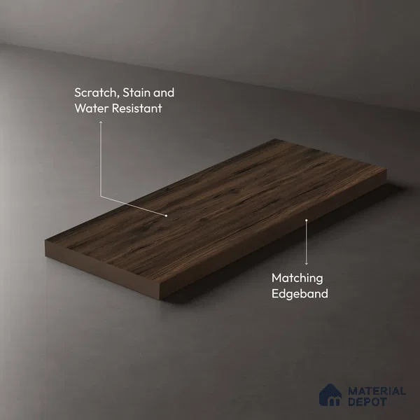 Wooden Look LM 03923 Payne Birch 8 ft x 4 ft Texture Finish Decorative Laminate - 1 mm | Suitable for TV Unit, Wardrobe, Kitchen Cabinets