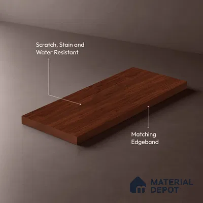 Wooden Look LM 03926 Inca Maple 8 ft x 4 ft Texture Finish Decorative Laminate - 1 mm | Suitable for TV Unit, Wardrobe, Kitchen Cabinets