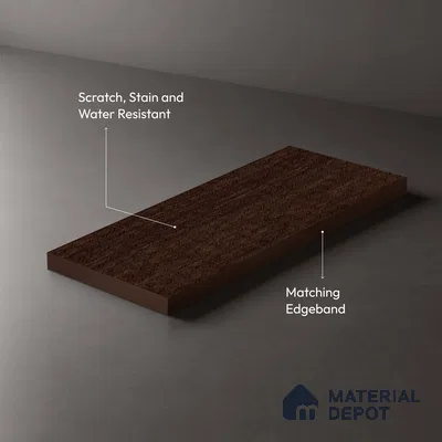 Wooden Look LM 03947 Suton Walnut 8 ft x 4 ft Texture Finish Decorative Laminate - 1 mm | Suitable for TV Unit, Wardrobe, Kitchen Cabinets