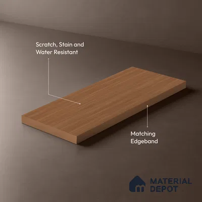 Wooden Look LM 03951 Terra Wood 8 ft x 4 ft Texture Finish Decorative Laminate - 1 mm | Suitable for TV Unit, Wardrobe, Kitchen Cabinets