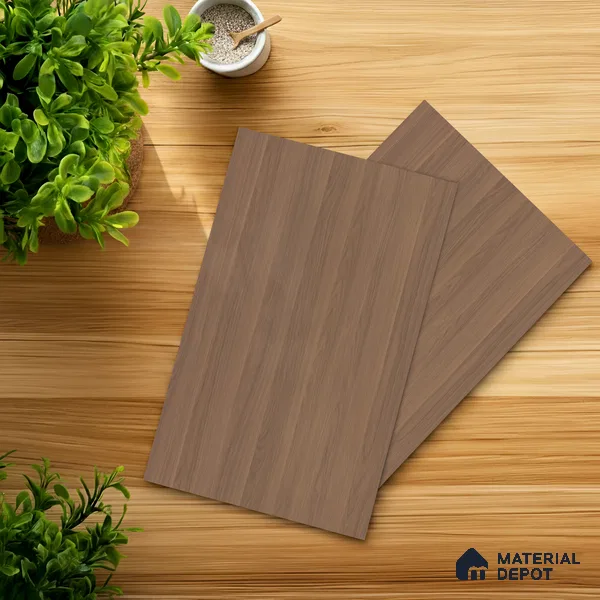 Wooden Look LM 03860 Sap Walnut 8 ft x 4 ft Texture Finish Decorative Laminate - 1 mm | Suitable for TV Unit, Wardrobe, Kitchen Cabinets